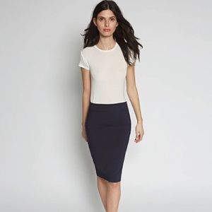 [AVENUE MONTAIGNE] Pull-on Midi Pencil Skirt